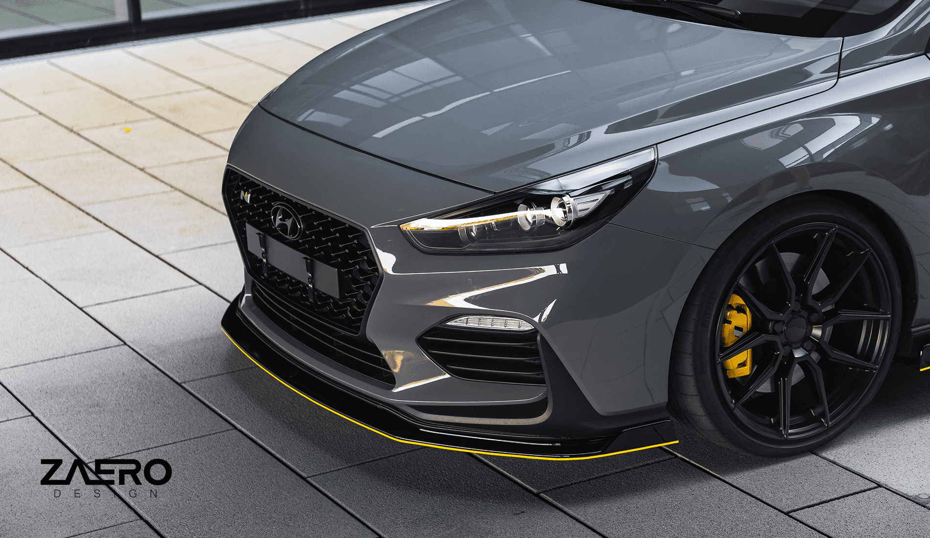Zaero design evo-1 frontspoiler für hyundai i30N zaero-design-evo-1-frontspoiler-für-hyundai-i30n-frontlippe-front-lippe-lip-splitter-spoiler-schwert