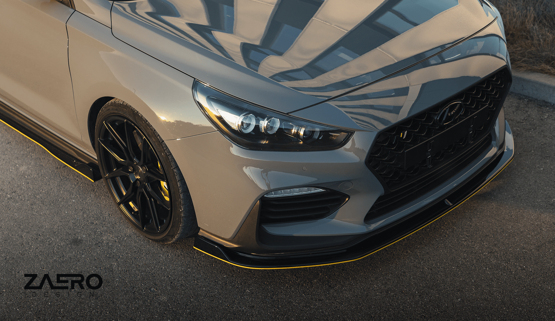 Zaero design evo-1 frontspoiler für hyundai i30N zaero-design-evo-1-frontspoiler-für-hyundai-i30n-frontlippe-front-lippe-lip-splitter-spoiler-schwert