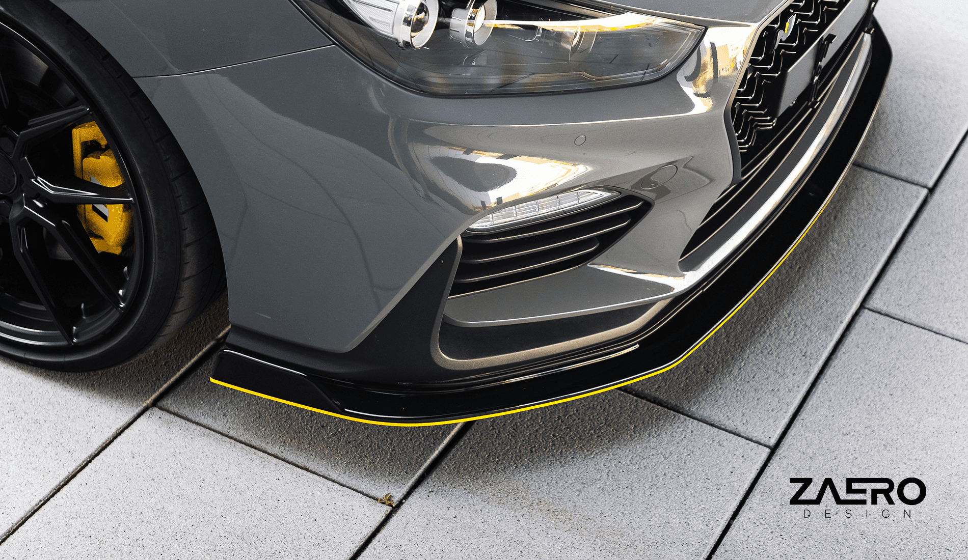 Zaero design evo-1 frontspoiler für hyundai i30N zaero-design-evo-1-frontspoiler-für-hyundai-i30n-frontlippe-front-lippe-lip-splitter-spoiler-schwert