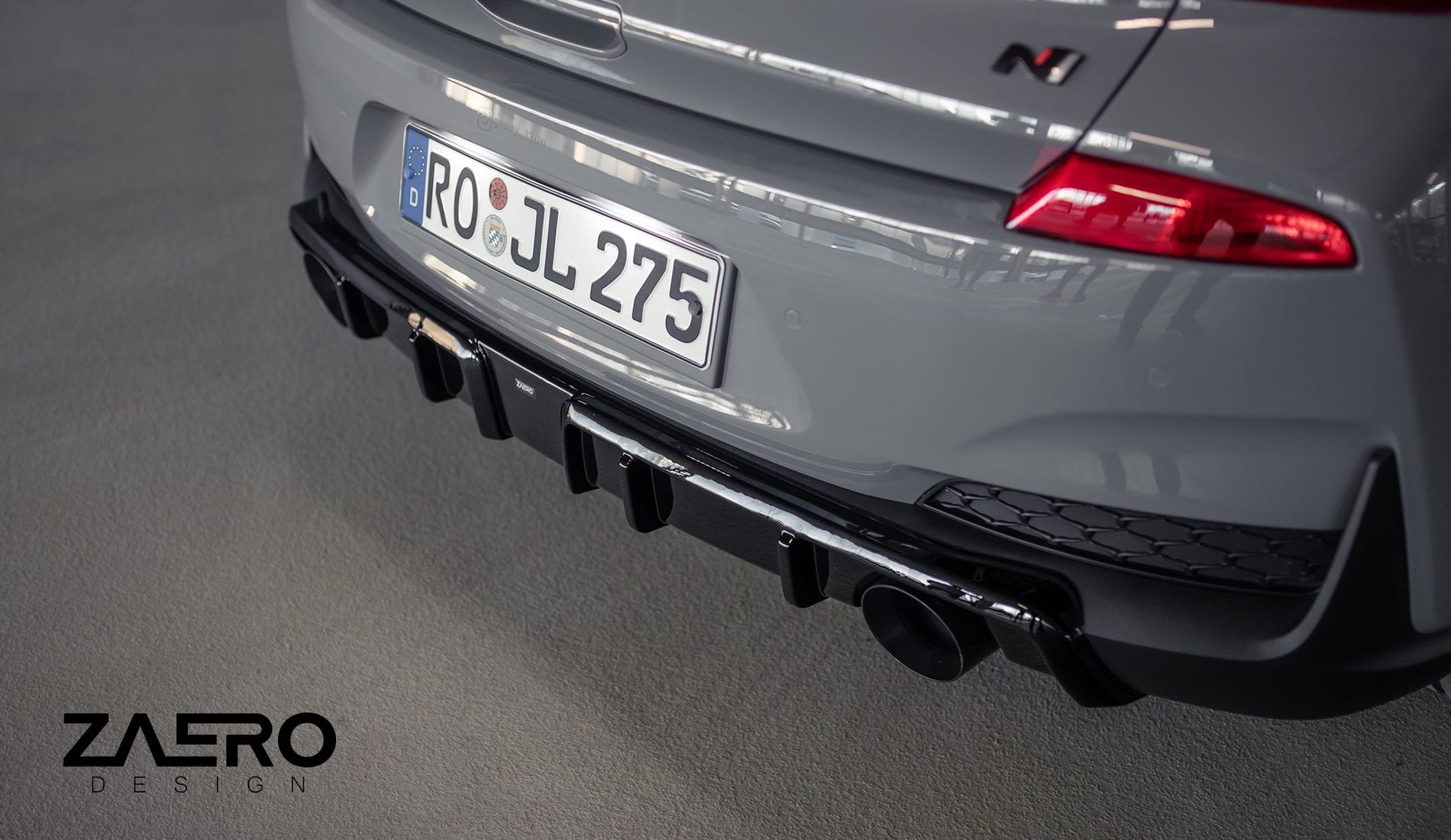 EVO-1 REAR DIFFUSER FOR HYUNDAI I30N ZAERO-DESIGN-EVO-1-FRONT-SPLITTER-FOR-HYUNDAI-I30N-FRONT-LIP-BODY-KIT-EXTENSION