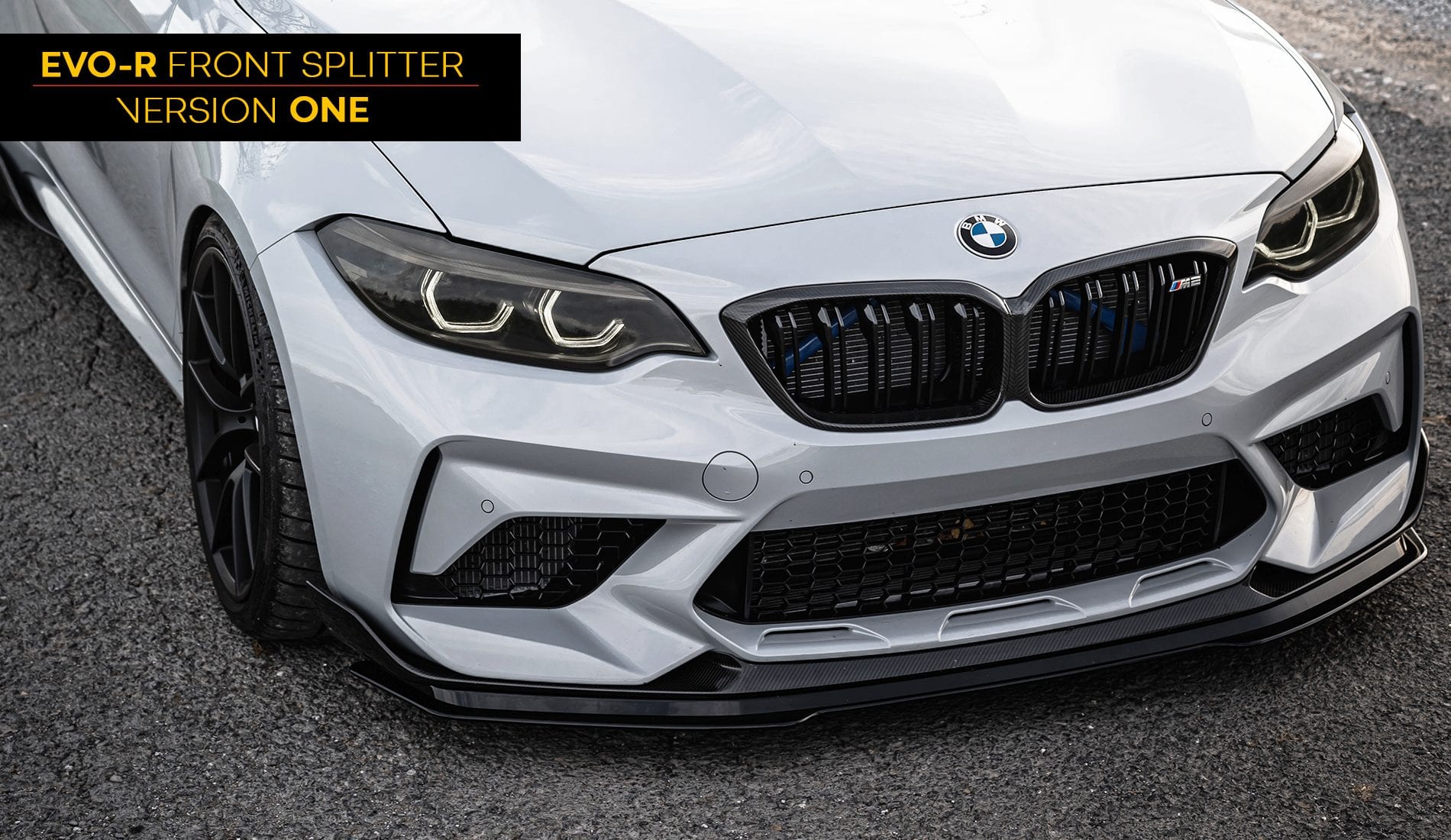 EVO-R Front Splitter for BMW M2 F87 Competition ZAERO-DESIGN-EVO-R-FRONT-SPLITTER-FOR-BMW-M2-F87-COMPETITION-FRONT-LIP-SPOILER-BODY-KIT-BODY-KIT-EXTENSION