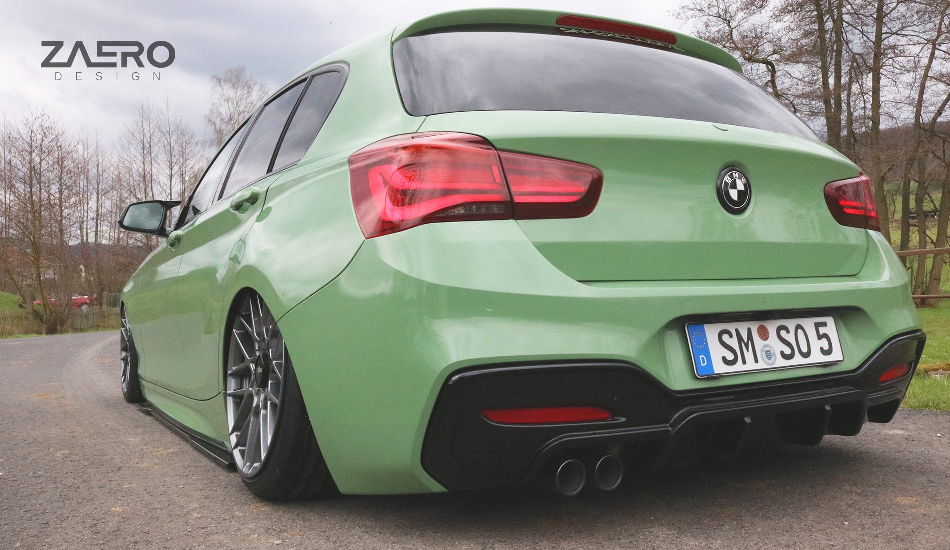 EVO-1 DIFFUSER FOR BMW 1-SERIES F20 | F21 - 120 & 125 ZAERO-DESIGN-EVO-1-DIFFUSER-FOR-BMW-1-SERIES-F20-F21-116-118-120-125-REAR-DIFFUSER-SPOILER-BODY-KIT-EXTENSION-VALLANCE