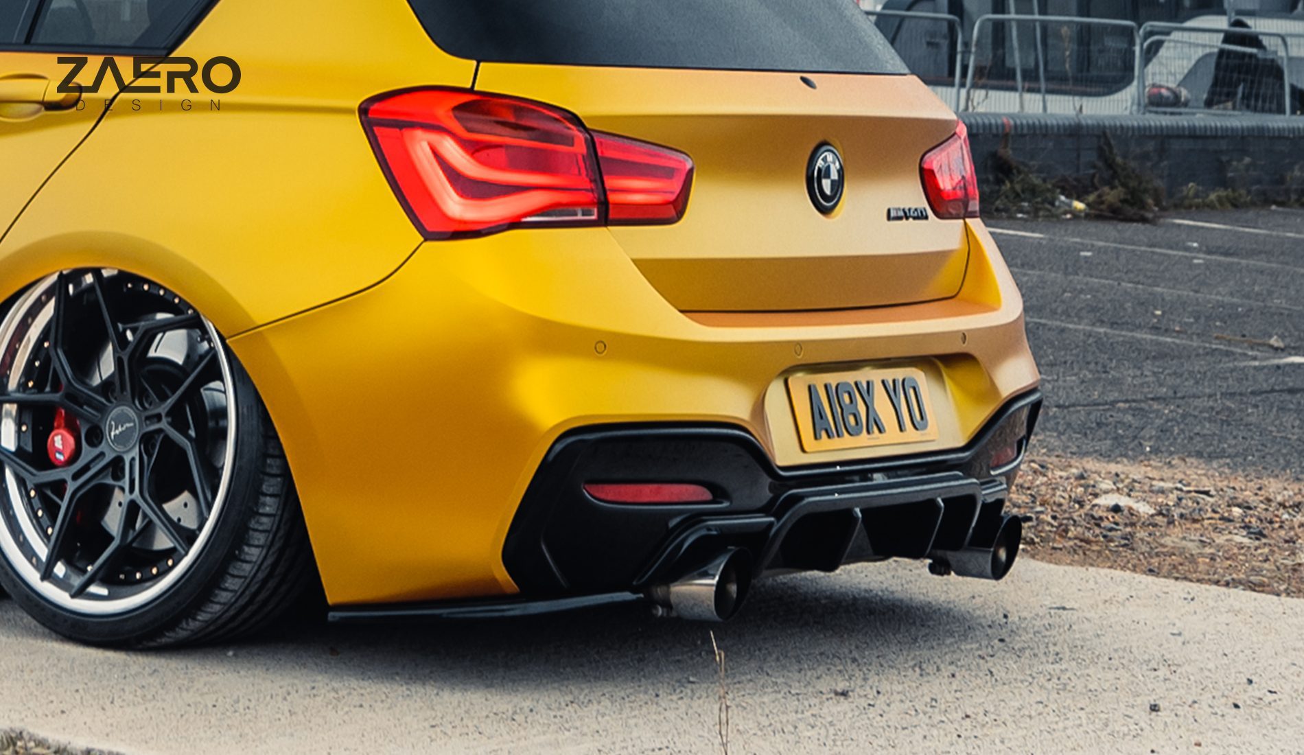 EVO-1 DIFFUSER EXTENSIONS FOR BMW 1-SERIES F20 | F21 - M135 & M140 ZAERO-DESIGN-EVO-1-DIFFUSER-FOR-BMW-1-SERIES-F20-F21-M135-M140-REAR-DIFFUSER-SPOILER-BODY-KIT-SPLITTER-EXTENSION-VALLANCE-SPATS