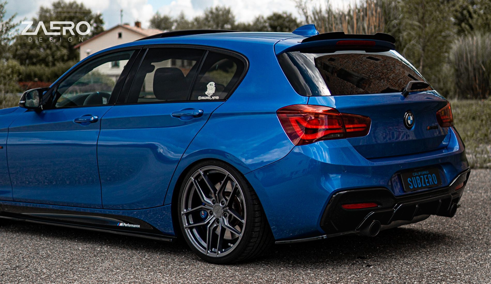 EVO-1 DIFFUSER EXTENSIONS FOR BMW 1-SERIES F20 | F21 - M135 & M140 ZAERO-DESIGN-EVO-1-DIFFUSER-FOR-BMW-1-SERIES-F20-F21-M135-M140-REAR-DIFFUSER-SPOILER-BODY-KIT-SPLITTER-EXTENSION-VALLANCE-SPATS