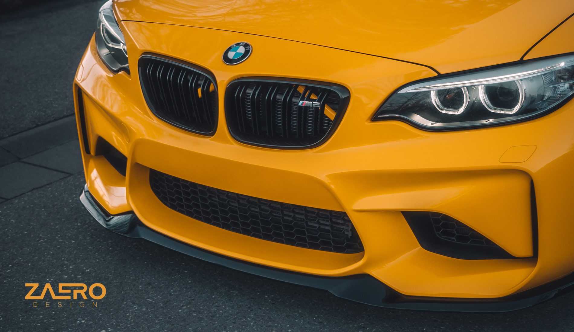 EVO-S Front Lip for BMW M2 F87 (PRE LCI) ZAERO-DESIGN-EVO-S-FRONT-LIP-FOR-BMW-M2-F87-PRE-LCI-SPLITTER-BODY-KIT-SPOILER-EXTENSION