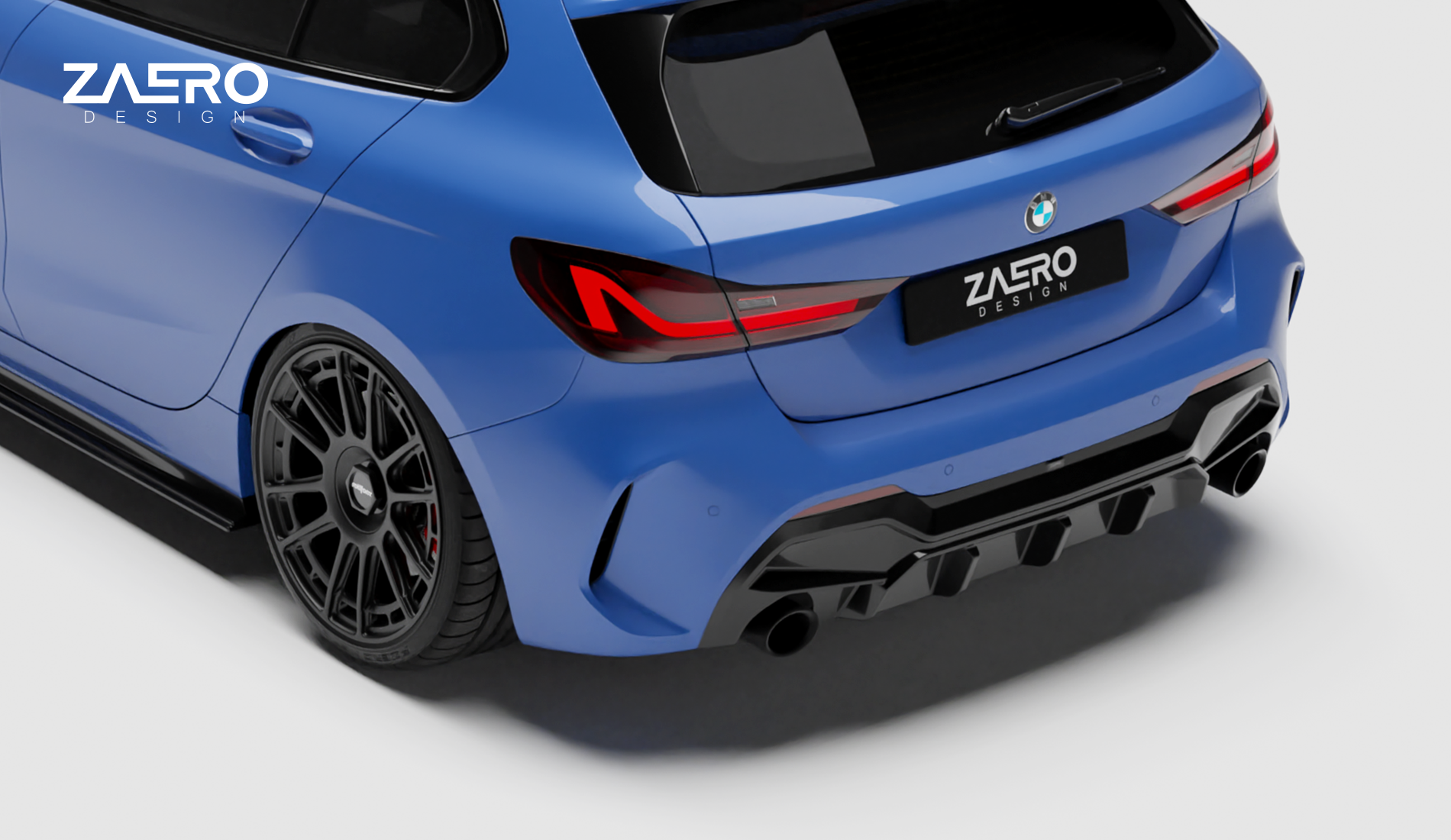 zaero design evo-1 diffusor für bmw 1er Serie f40– 120i / 125i / 128ti / M135i zaero-design-evo-1-diffusor-für-bmw-1er-serie-116-118-120-125-m135-f40-pre-lci-heckdiffusor-heckansatz-spoiler-body-kit