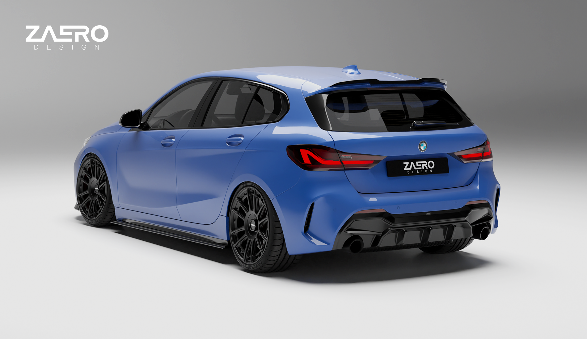 zaero design evo-1 diffusor für bmw 1er Serie f40– 120i / 125i / 128ti / M135i zaero-design-evo-1-diffusor-für-bmw-1er-serie-116-118-120-125-m135-f40-pre-lci-heckdiffusor-heckansatz-spoiler-body-kit