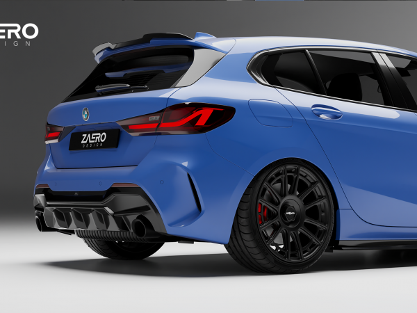 zaero-design-evo-1-diffusor-für-bmw-1er-serie-116-118-120-125-m135-f40-pre-lci-heckdiffusor-heckansatz-spoiler-body-kit