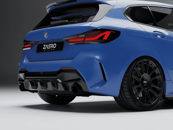 zaero-design-evo-1-diffusor-für-bmw-1er-serie-116-118-120-125-m135-f40-pre-lci-heckdiffusor-heckansatz-spoiler-body-kit