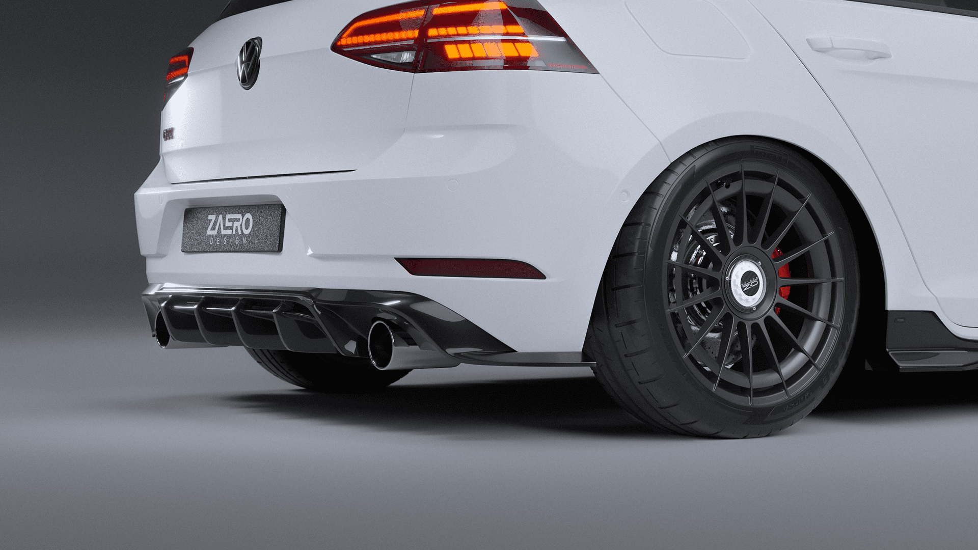 ZAERO DESIGN Diffusor für VW Golf 7.5 GTI volkswagen-vw-golf-7-75-gti-diffusor-rear-diffuser-heckspoiler-rear-wing-spoiler