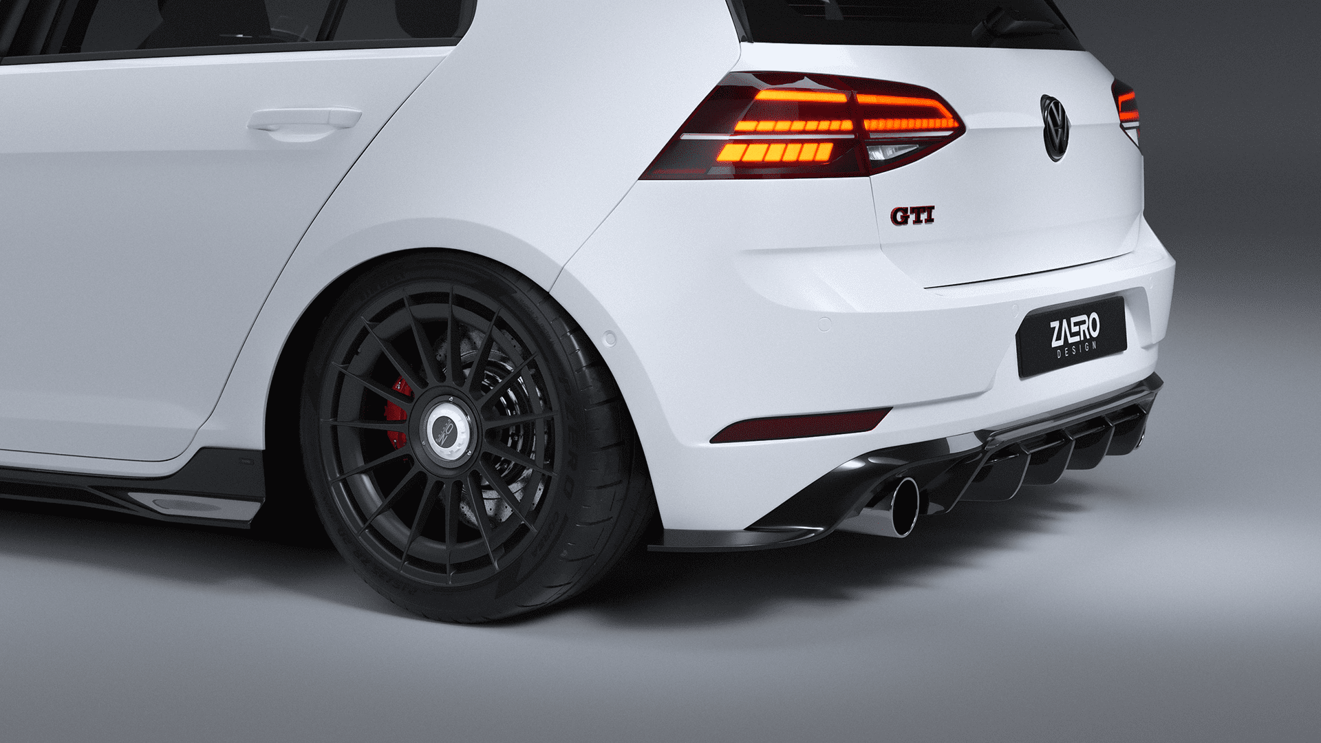 ZAERO DESIGN Diffusor für VW Golf 7.5 GTI volkswagen-vw-golf-7-75-gti-diffusor-rear-diffuser-heckspoiler-rear-wing-spoiler
