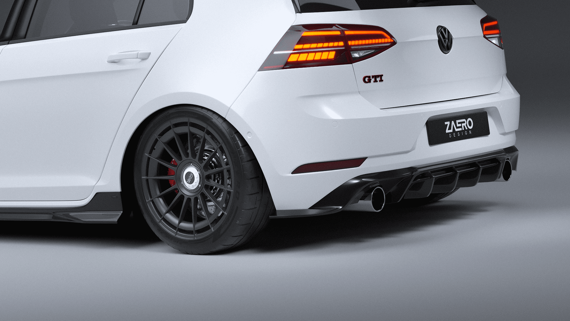 ZAERO DESIGN Diffusor für VW Golf 7.5 GTI volkswagen-vw-golf-7-75-gti-diffusor-rear-diffuser-heckspoiler-rear-wing-spoiler
