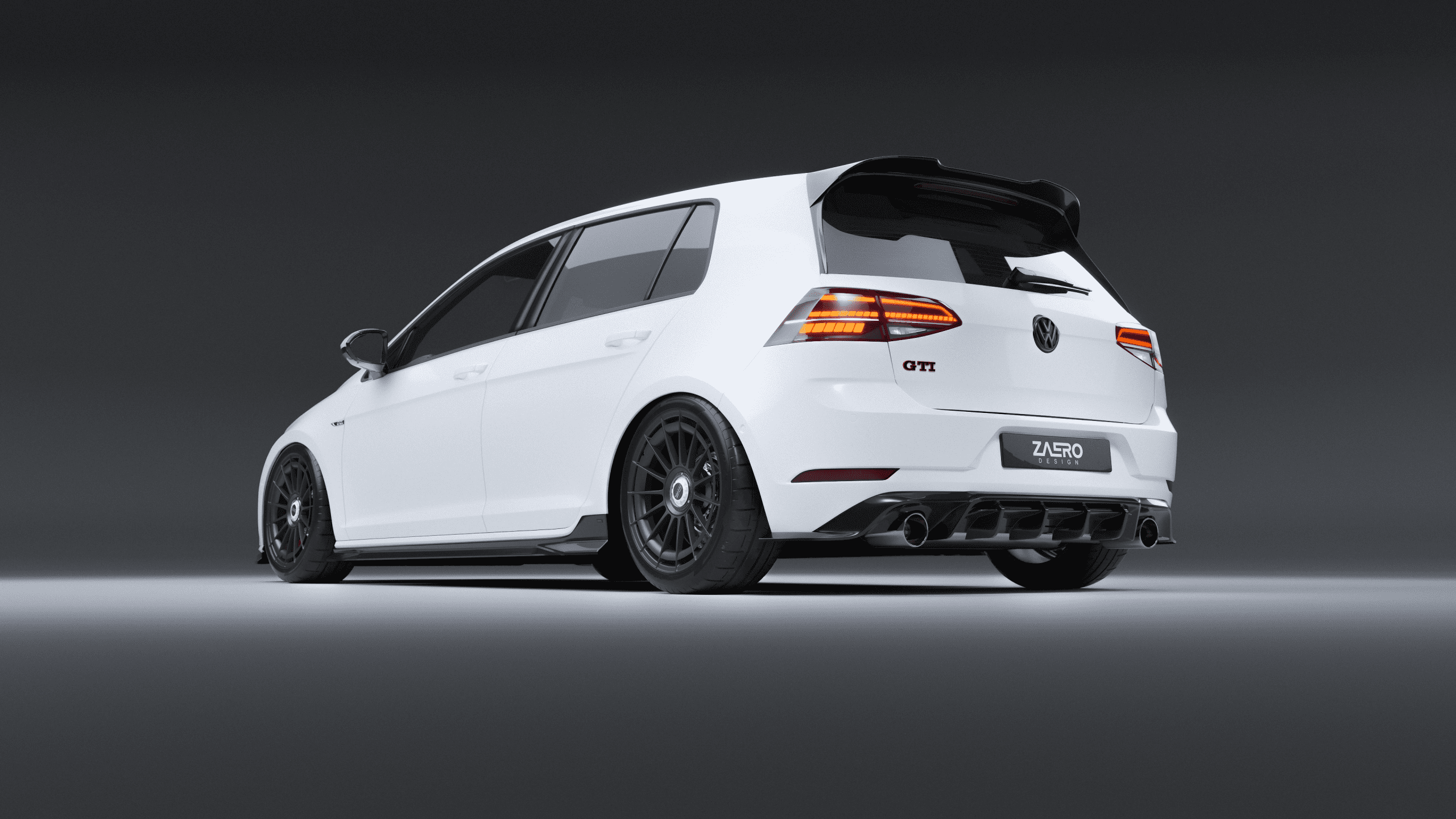 ZAERO DESIGN Diffusor für VW Golf 7.5 GTI volkswagen-vw-golf-7-75-gti-diffusor-rear-diffuser-heckspoiler-rear-wing-spoiler