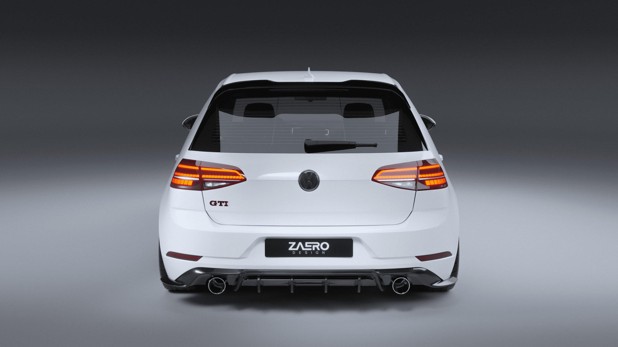 ZAERO DESIGN Diffusor für VW Golf 7.5 GTI volkswagen-vw-golf-7-75-gti-diffusor-rear-diffuser-heckspoiler-rear-wing-spoiler