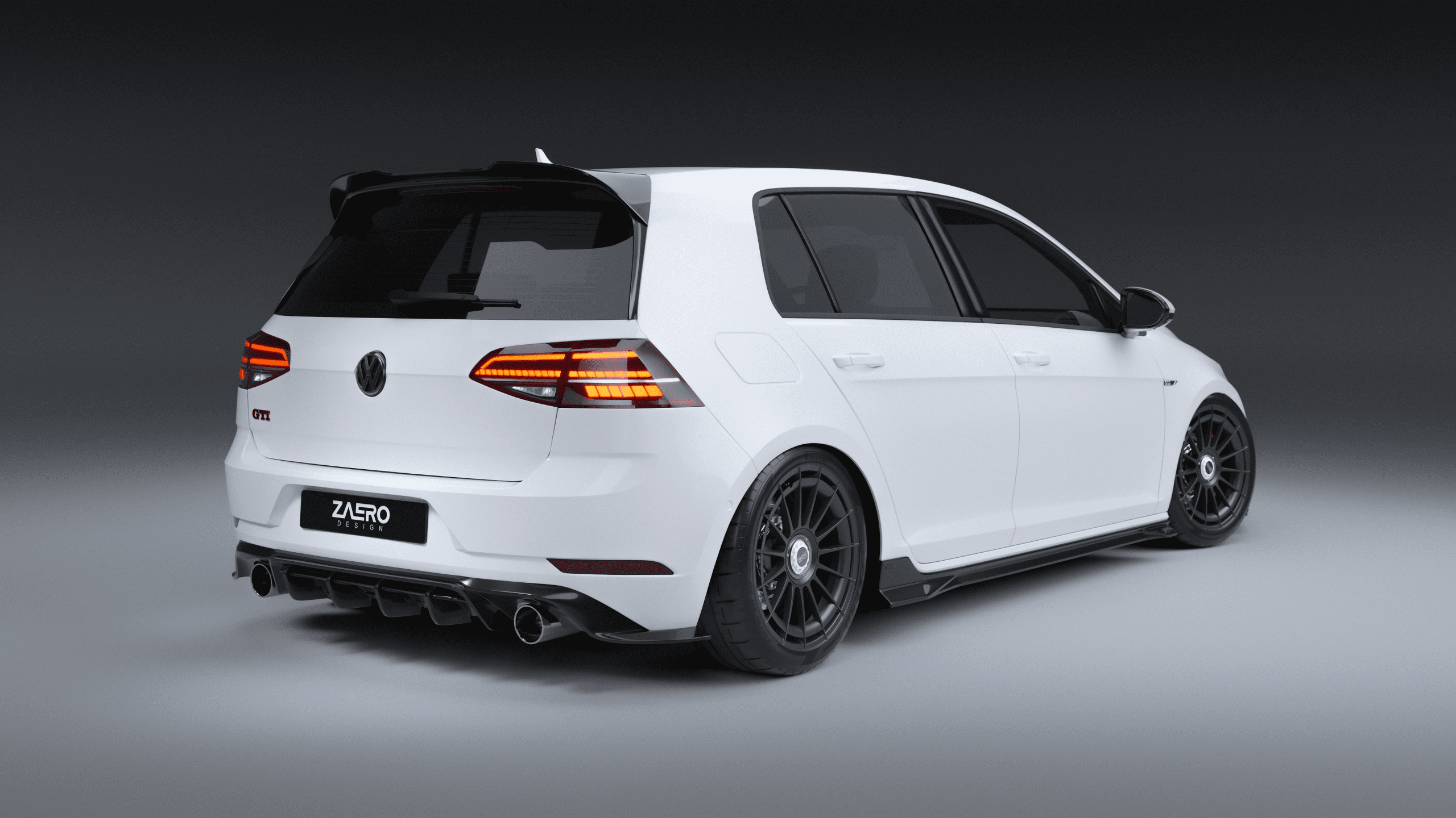 ZAERO DESIGN Diffusor für VW Golf 7.5 GTI volkswagen-vw-golf-7-75-gti-diffusor-rear-diffuser-heckspoiler-rear-wing-spoiler