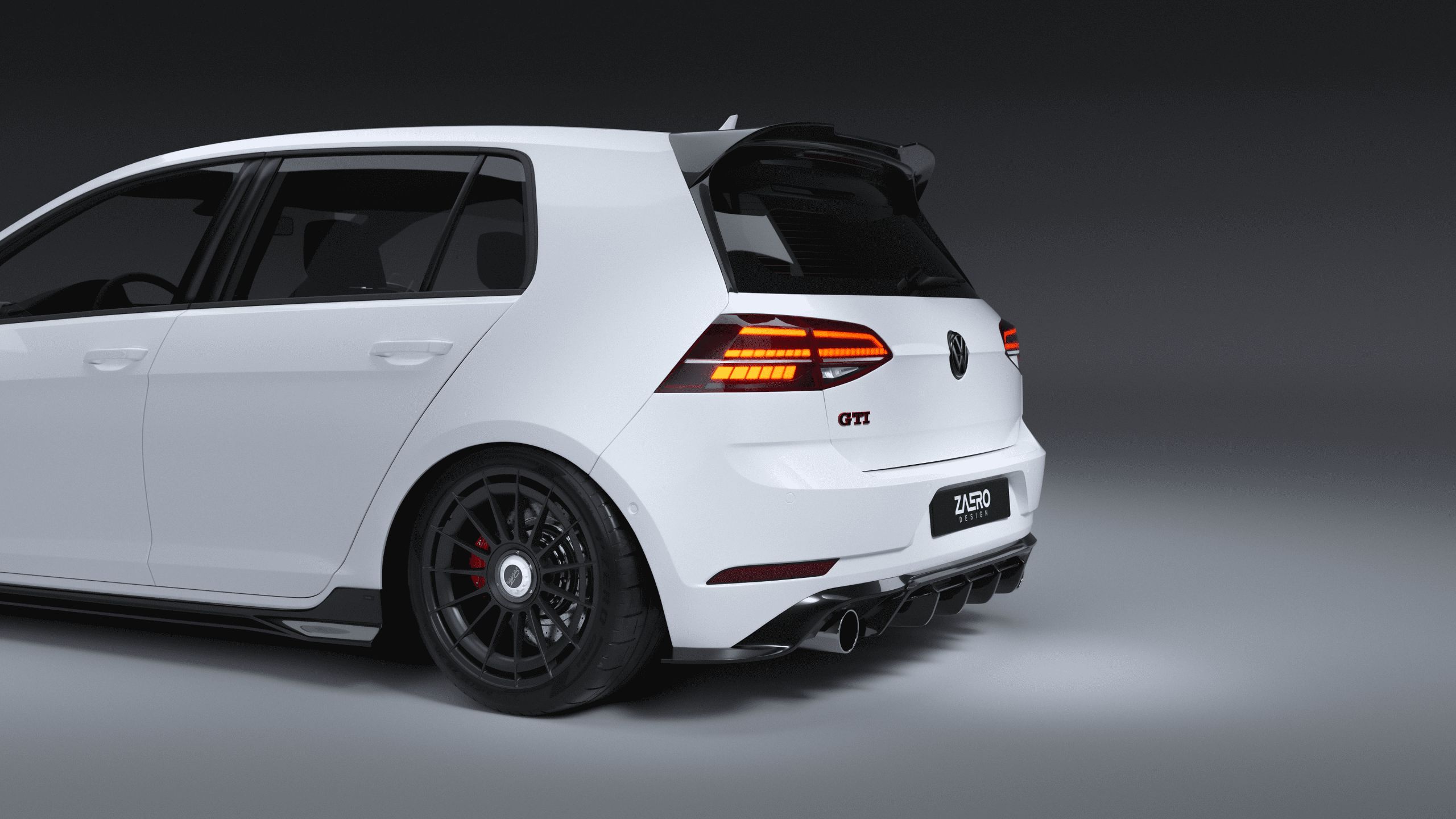 ZAERO DESIGN Diffusor für VW Golf 7.5 GTI volkswagen-vw-golf-7-75-gti-diffusor-rear-diffuser-heckspoiler-rear-wing-spoiler