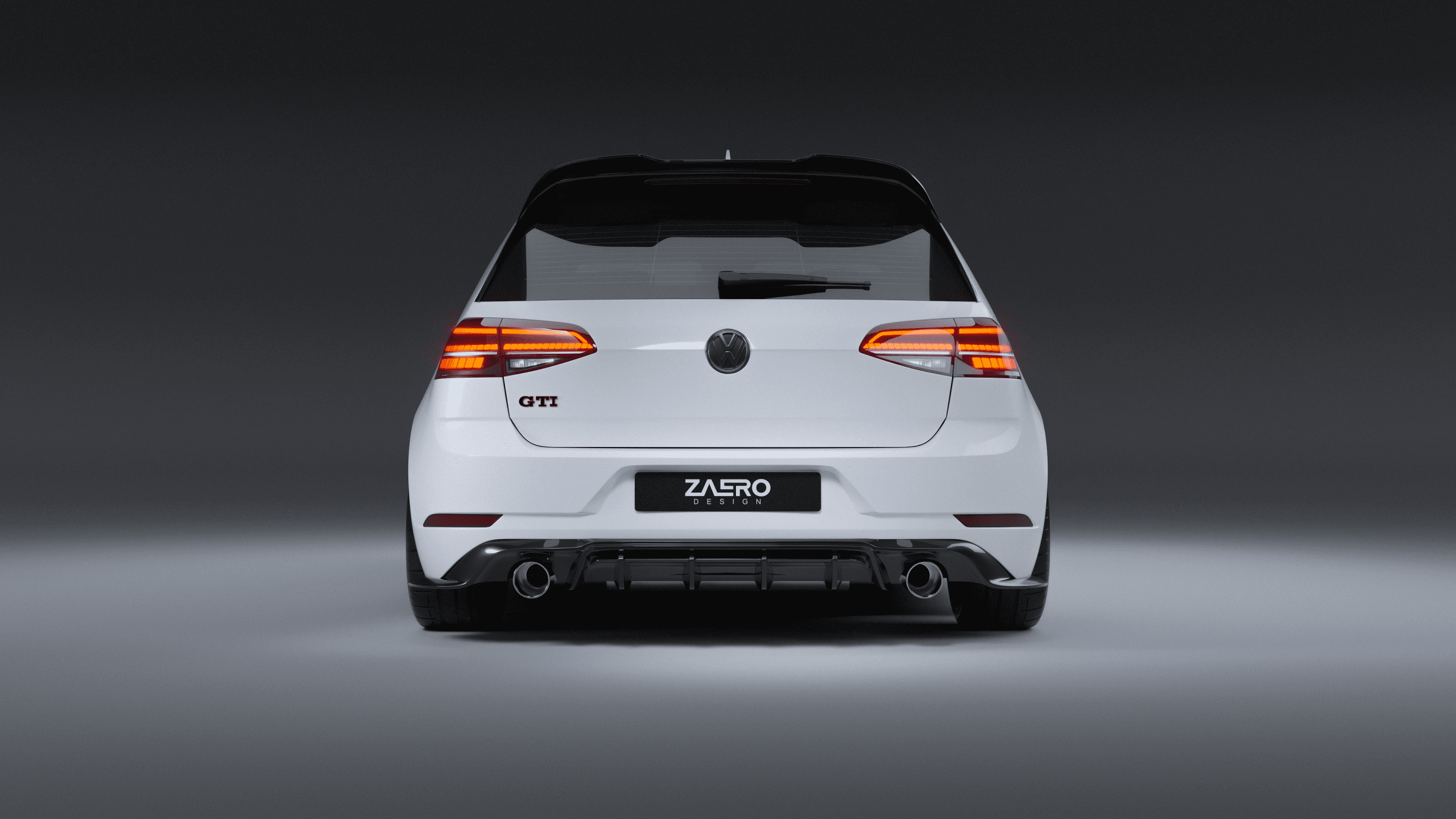 ZAERO DESIGN Diffusor für VW Golf 7.5 GTI volkswagen-vw-golf-7-75-gti-diffusor-rear-diffuser-heckspoiler-rear-wing-spoiler